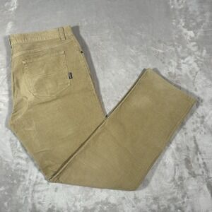 Patagonia Cords Pants Mens 38x33 Tan Brown Corduroy Straight Fit  Outdoor Preppy